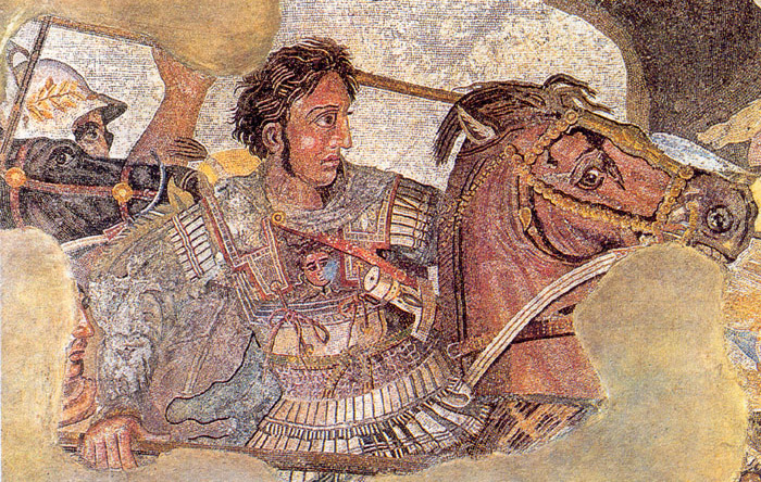 mosaik aus pompei über alexander der grosse