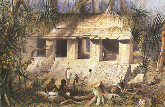 frederik catherwood 1840 maya cultura grafico immagine