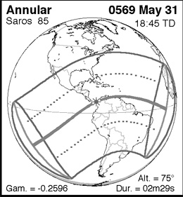 eclisse solare del 31.05.568 d.Cr.